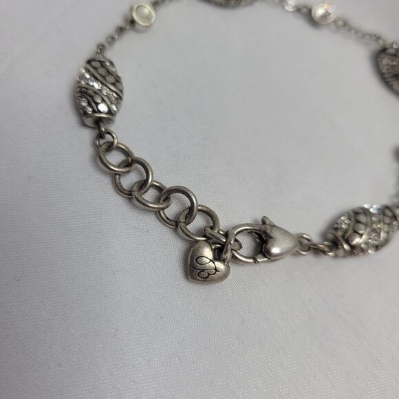 BRIGHTON silver plated bracelet design lobster claw clasp - Picture 3 of 6